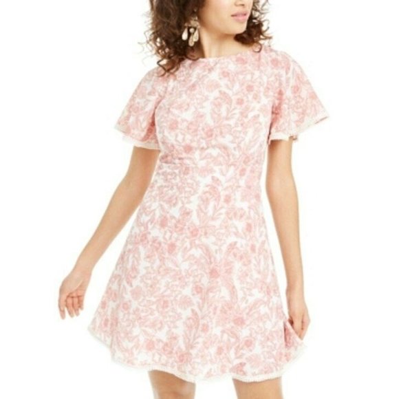 B Darlin Juniors Floral Mini Summer Dress - Picture 1 of 7